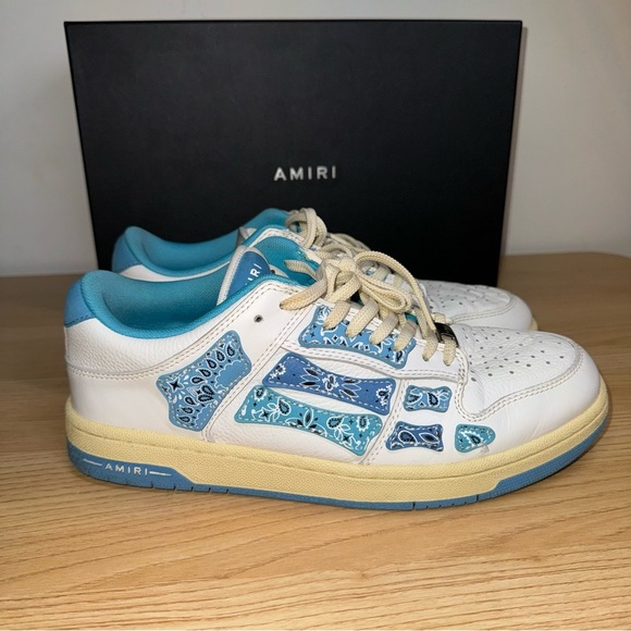 AMIRI Other - Amiri Skel Top Low Bandana - White Blue